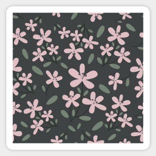 DITSY FLORALS IN GRAY BACKGROUND Sticker